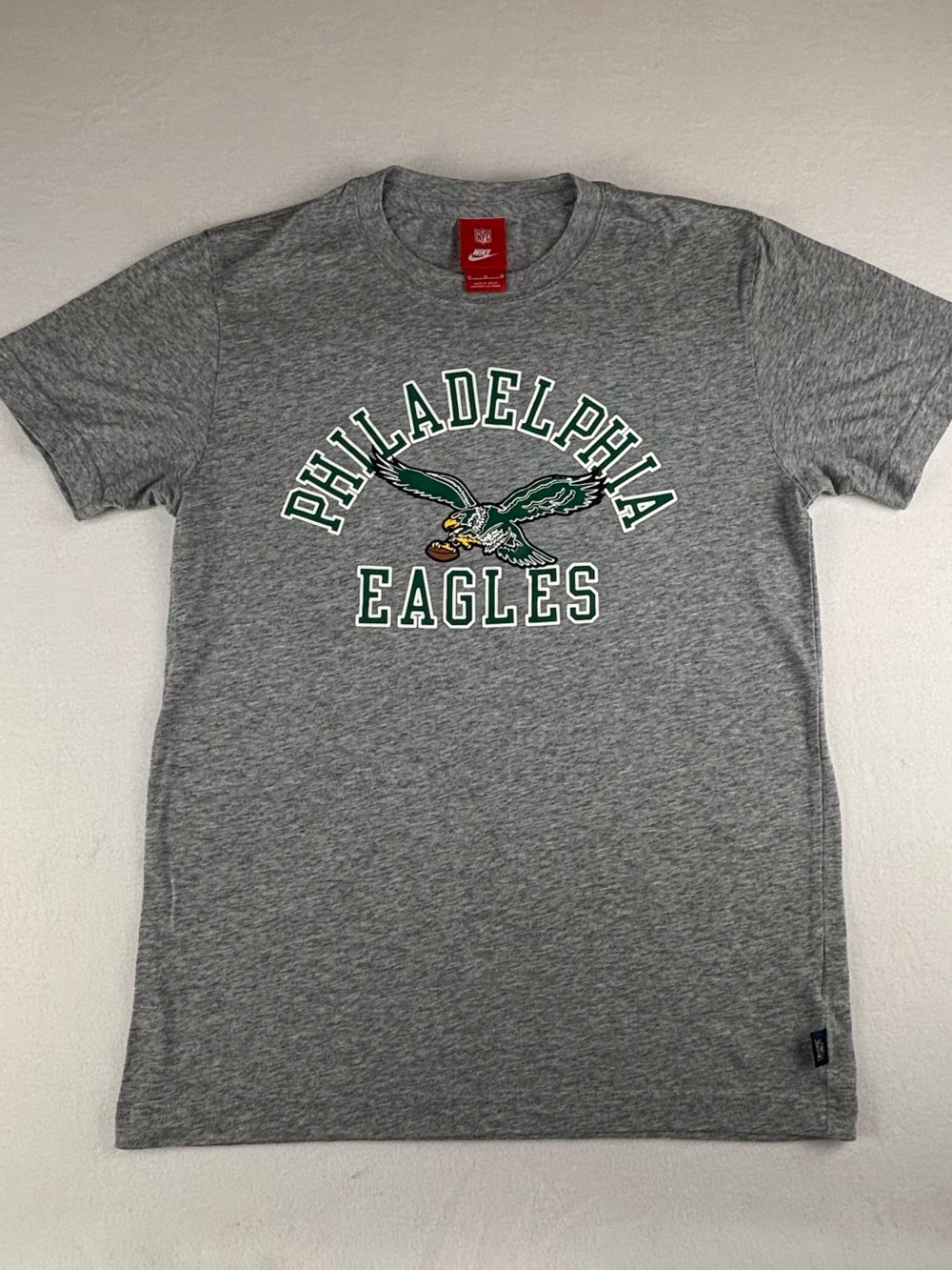 Nike Grey Philadelphia Eagles Tee with Green Logo